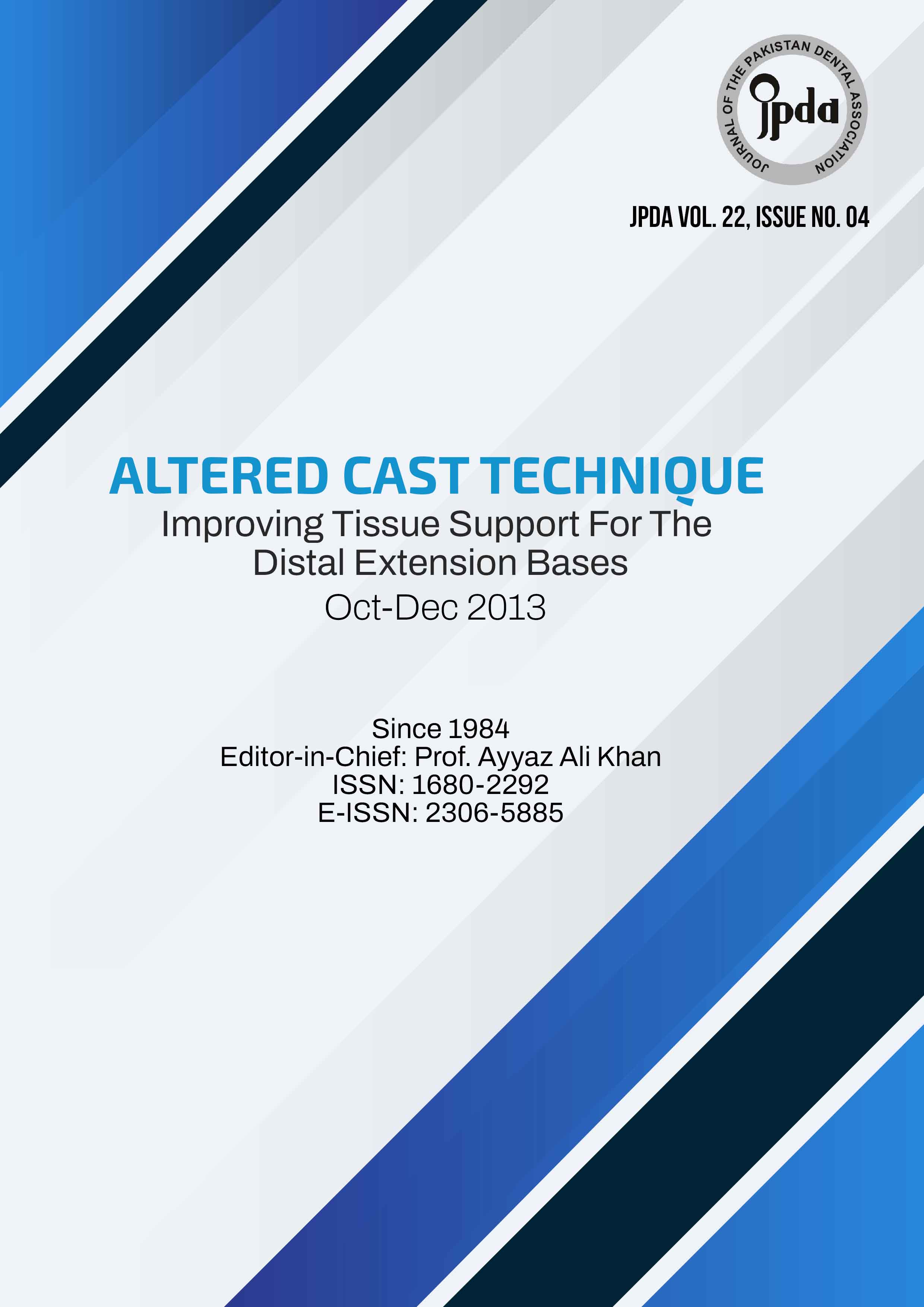 Journal of The Pakistan Dental Association